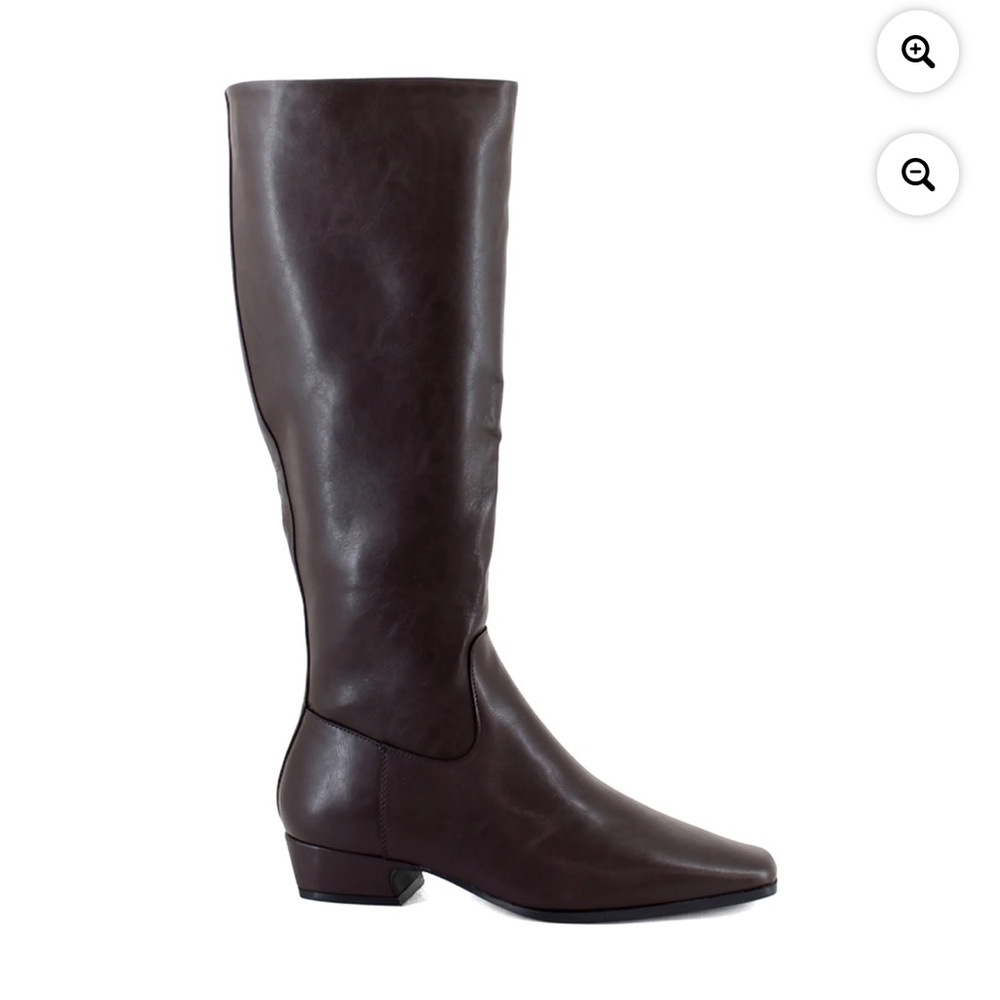 Madden Girl Dark Brown Heeled Boots - Picture 6 of 11